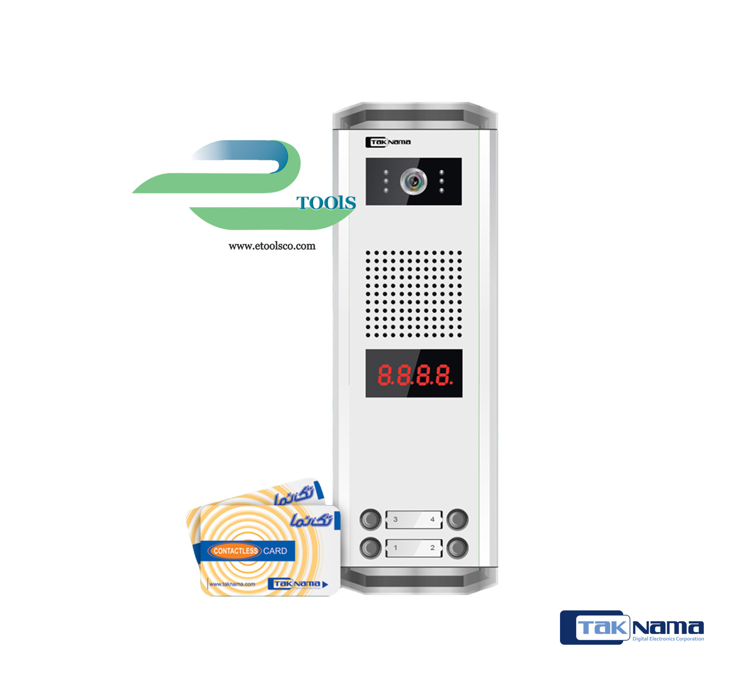 پنل 4 واحدی آیفون تصویری تک نما